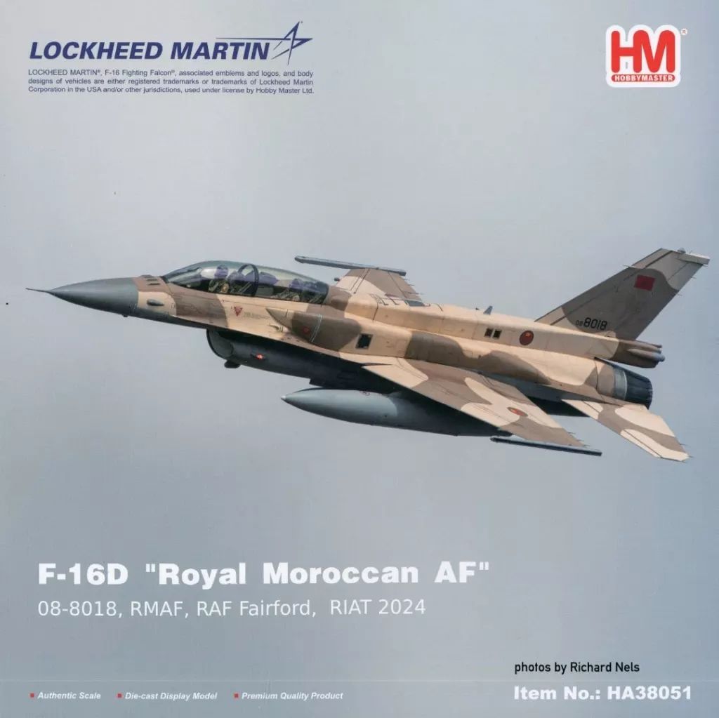 ミニカー 1 72 F 16 D Royal Moroccan AF 08 8018 RMAF RAF Fairford RIAT 2025 HA 38051