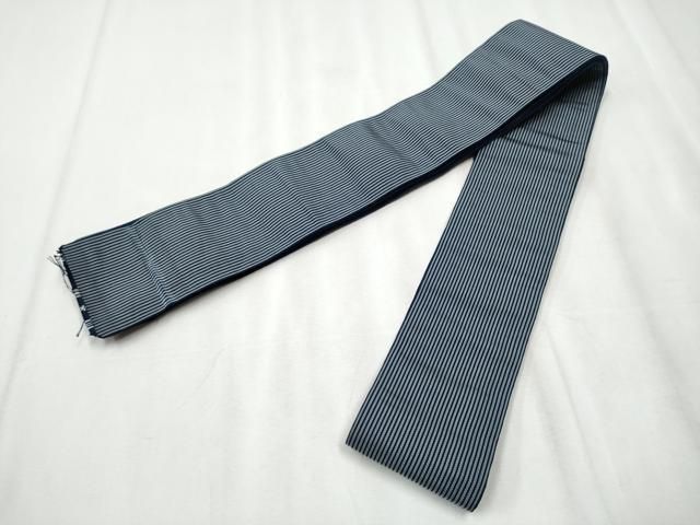 平和屋着物○男性 本場筑前博多織 角帯 霞文 寺嶋織物監修 証紙付き