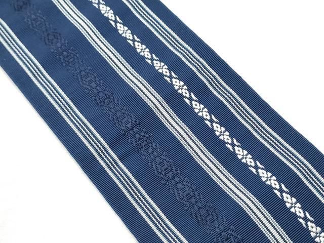 平和屋着物○男性 本場筑前博多織 角帯 霞文 西村織物謹製 証紙付き