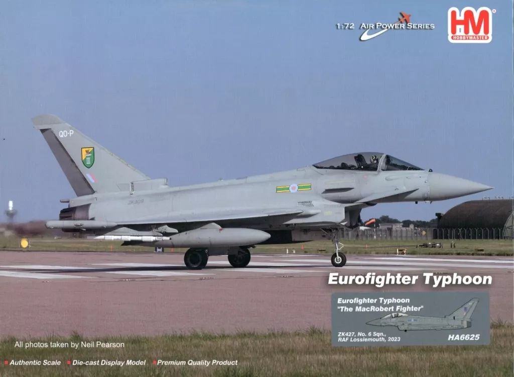 ミニカー 1 72 Eurofighter Typhoon The MacRobert Fighter ZK 427 No 6 Sqn RAF Lossiemouth 2025 HA 6625
