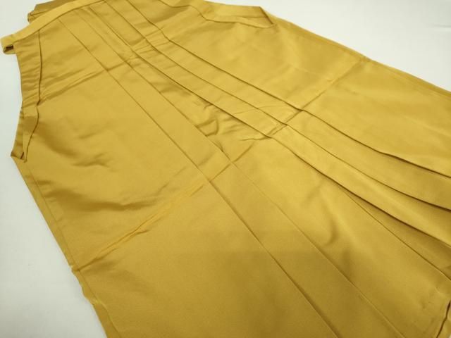 平和屋着物 男性 馬乗袴 色無地 芥子色 ps