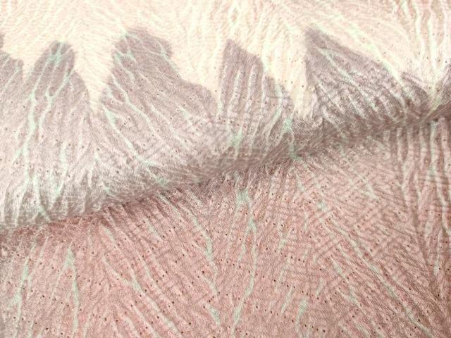 平和屋着物○訪問着 杢目絞り 樹林文 暈し染め 正絹 逸品 AABD5001cs