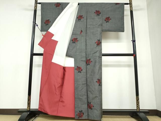 平和屋着物○本場大島紬 7マルキ 舞椿文 正絹 逸品 DAAZ7037ud - メルカリ