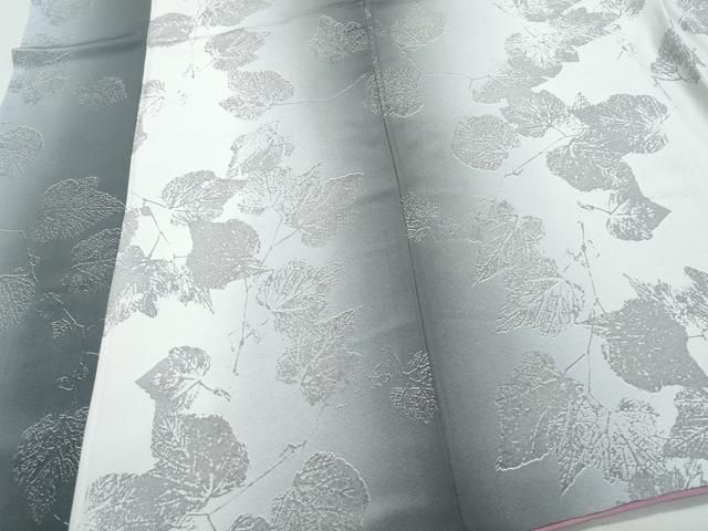 平和屋着物●日展作家　山本唯与志　レリーフ染　小紋　舞葉文　正絹　逸品　CABA6134vf 平和屋着物○日展作家 山本唯与志 レリーフ染 小紋 舞葉文 正絹 逸品