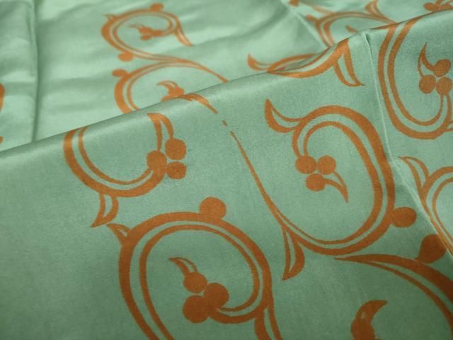 平和屋着物○男性 長襦袢 袷 唐草文 正絹 逸品 DAAZ7064ud