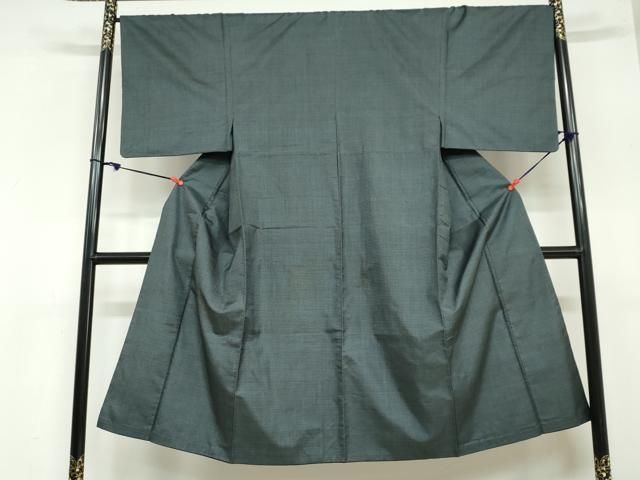 平和屋着物●男性 本場大島紬 アンサンブル 長羽織 100亀甲 総詰め 正絹 ud