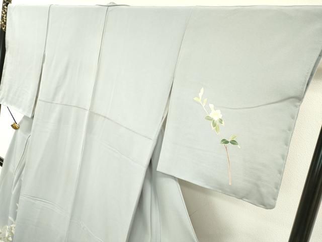 平和屋着物○本加賀友禅作家 南 克治 訪問着 枝花 暈し染 正絹 逸品 未