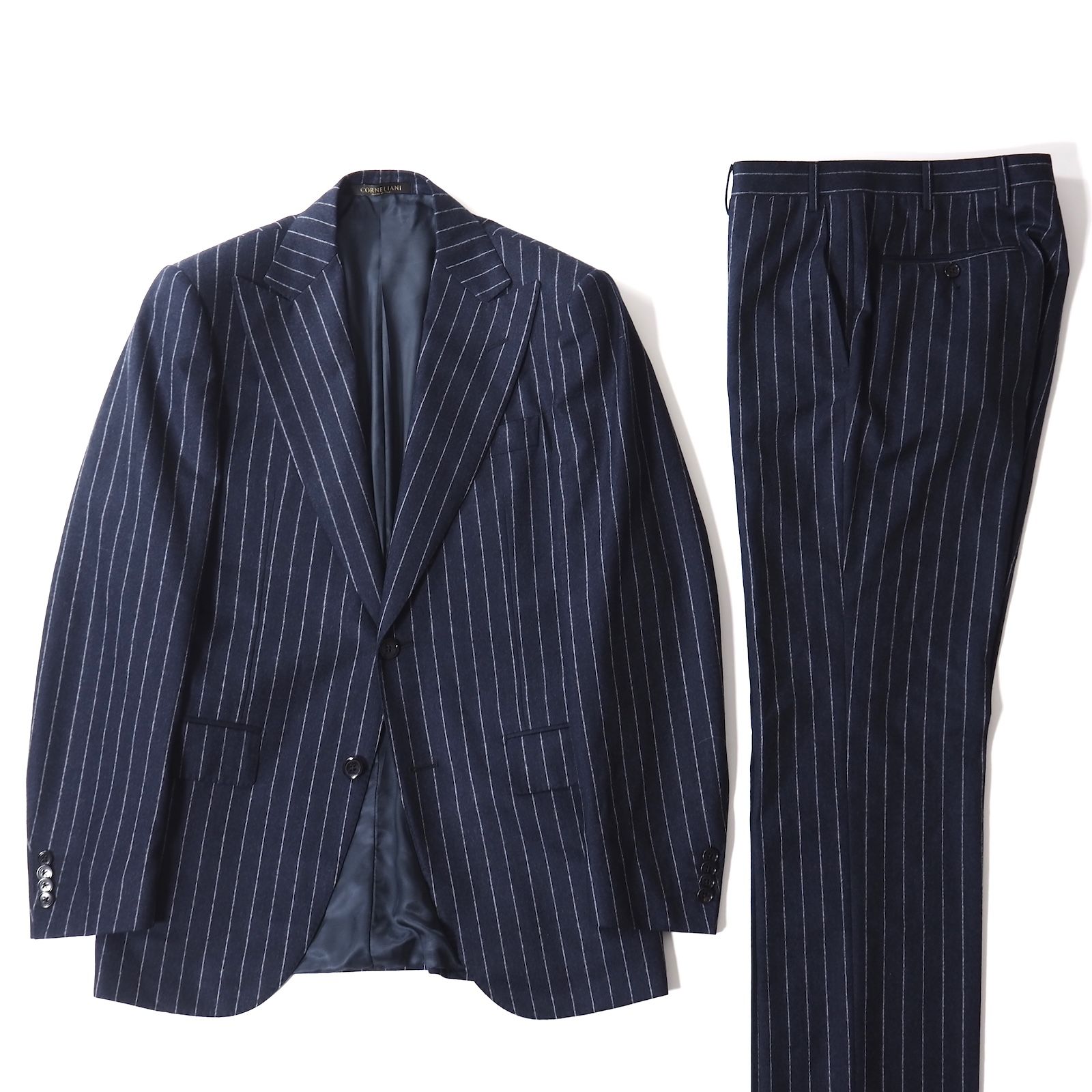 美品 コルネリアーニ CORNELIANI イタリア製 Super 120's ヴァージン