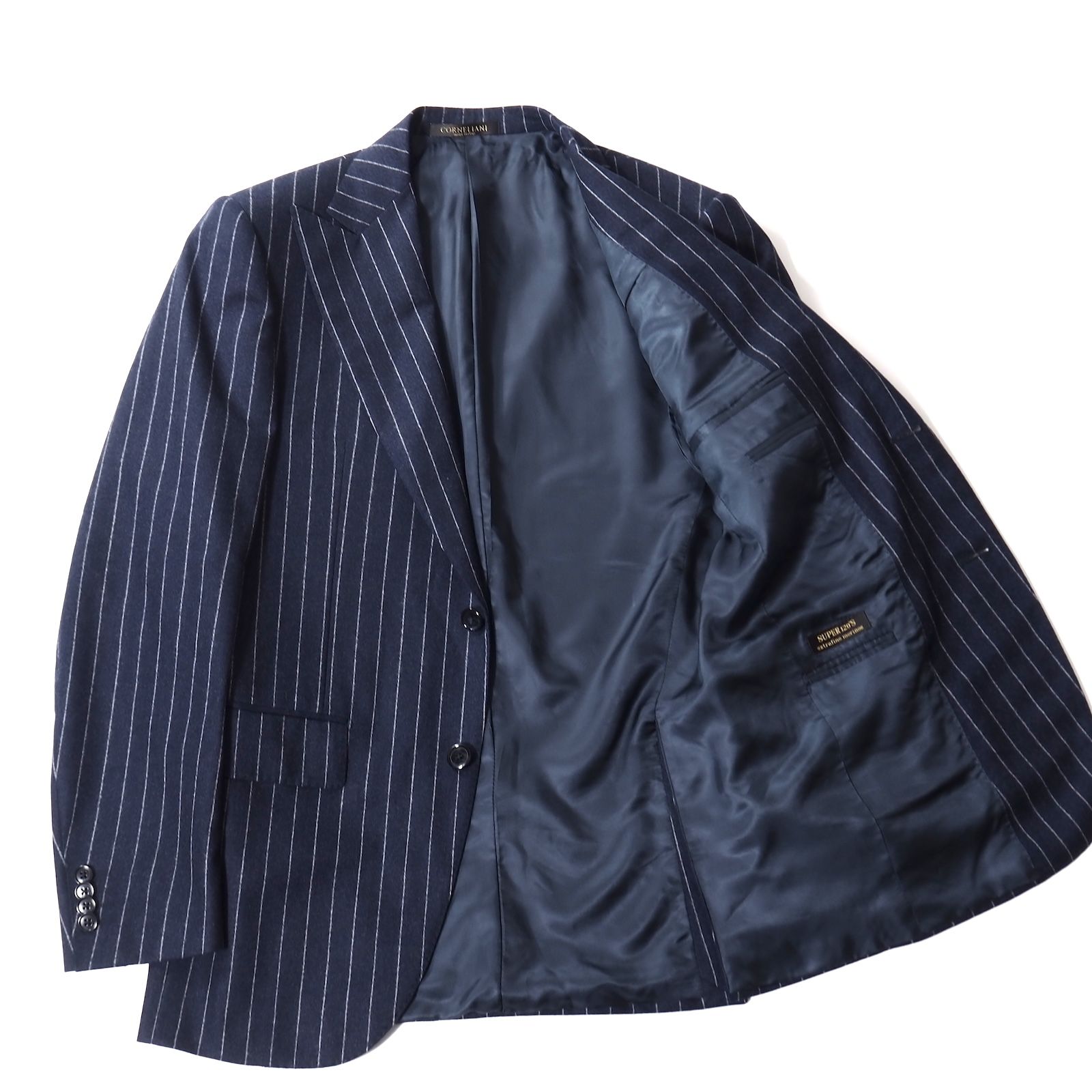 美品 コルネリアーニ CORNELIANI イタリア製 Super 120's ヴァージン