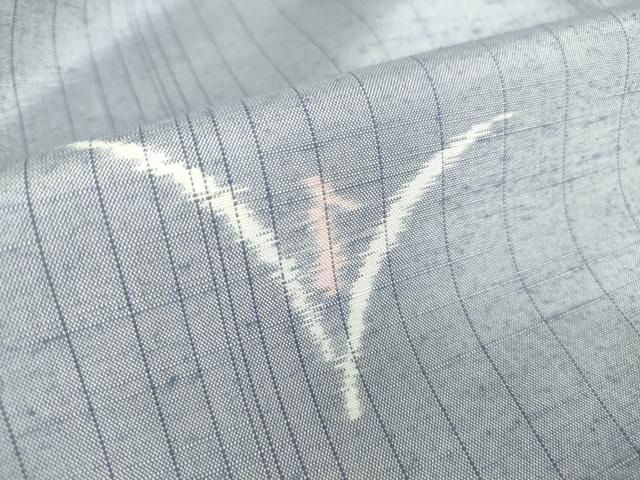 平和屋着物○上質な紬 鶴 正絹 逸品 DAAY9373az