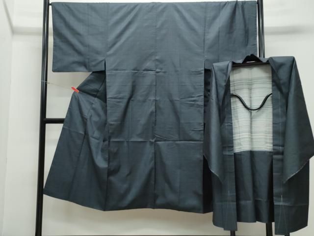 平和屋着物○男性 本場大島紬 アンサンブル 80亀甲 総詰め 正絹 逸品