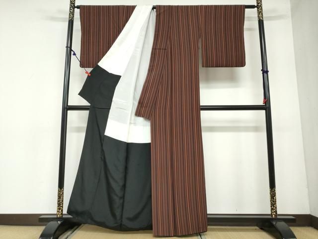 平和屋着物▽小紋　単衣　絣文　綿　DAAS0936az 平和屋着物▽本藍 型絵染 小紋 単衣 菊唐草文 正絹 逸品 DAAS0938az