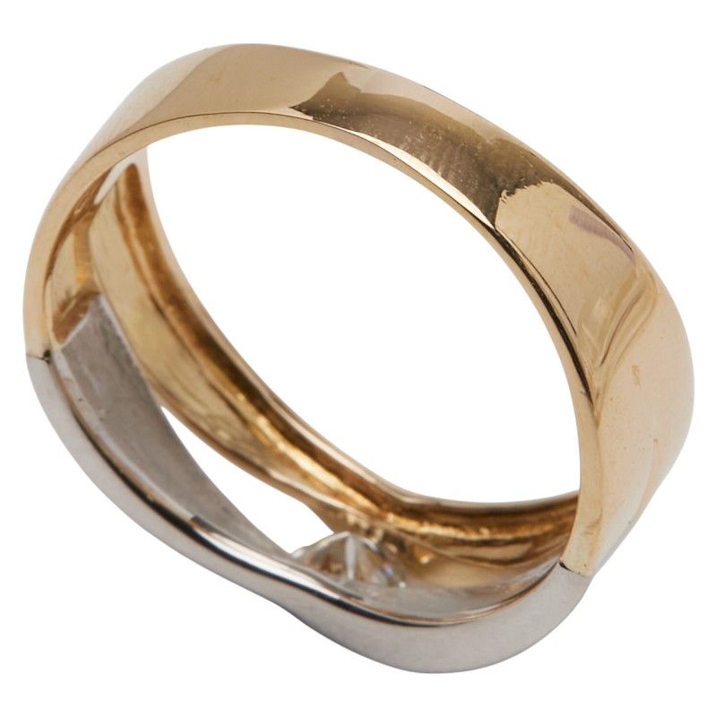 1 P リング 指輪 K 18 YG イエローゴールド Pt 900 プラチナ レディース 1-0239763