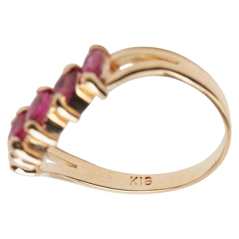  V字 リング 指輪 K 18 YG イエローゴールド レディース 1-0239765 セレモニー その他 アクセサリー