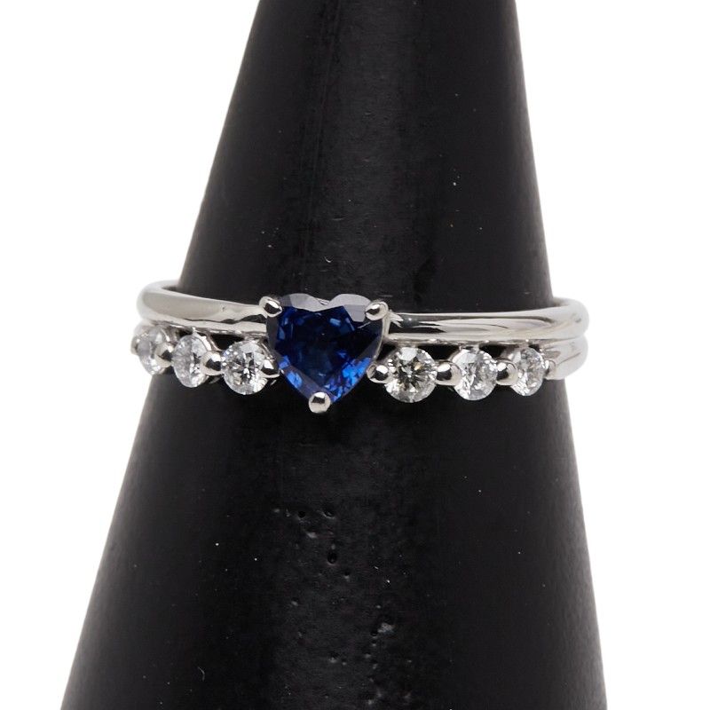 ハートモチーフ Pt 900 プラチナ レディース 1-0240389