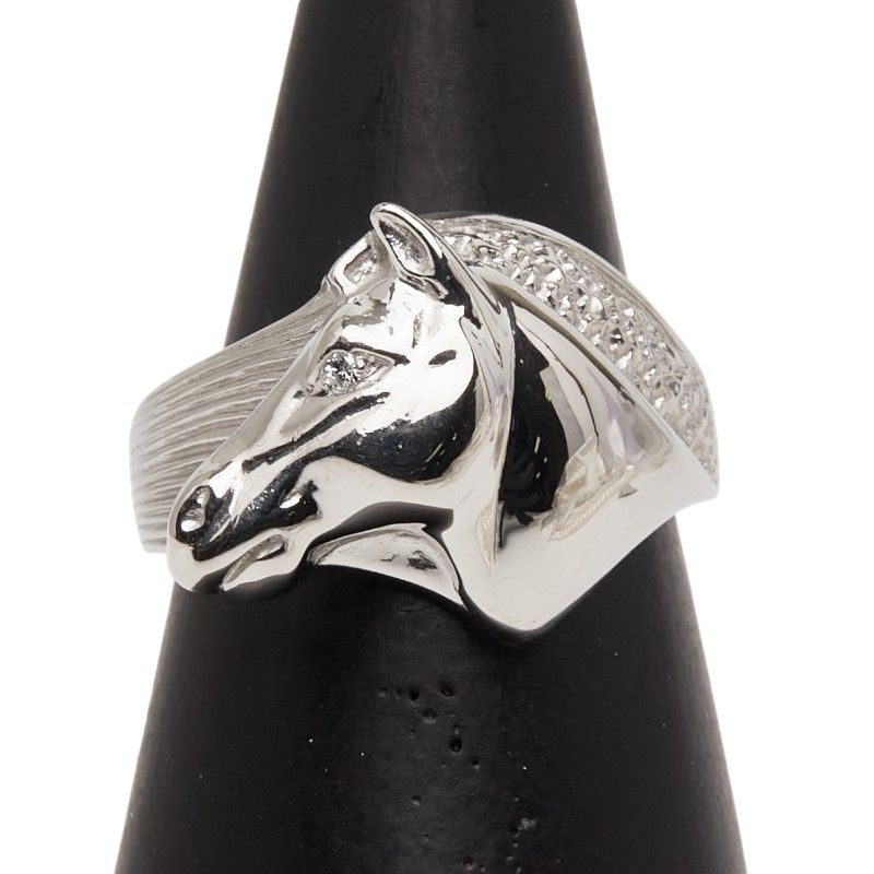 馬 ホース モチーフ Pt 900 プラチナ レディース 1-0240891