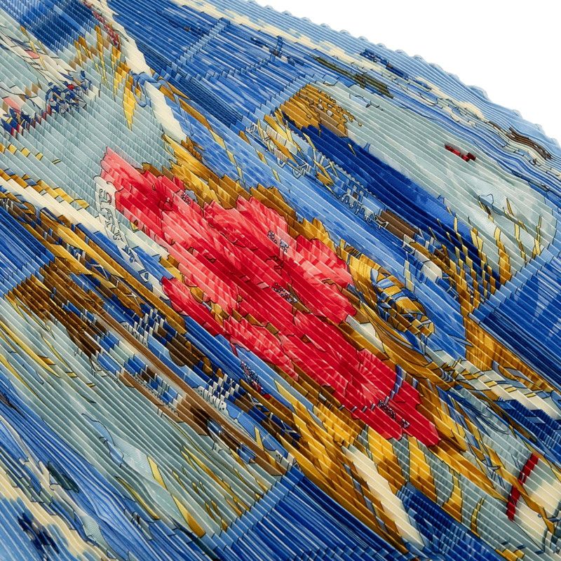 エルメス プリーツカレ ベランダ ブルー マルチ シルク レディース HERMES 228-41679