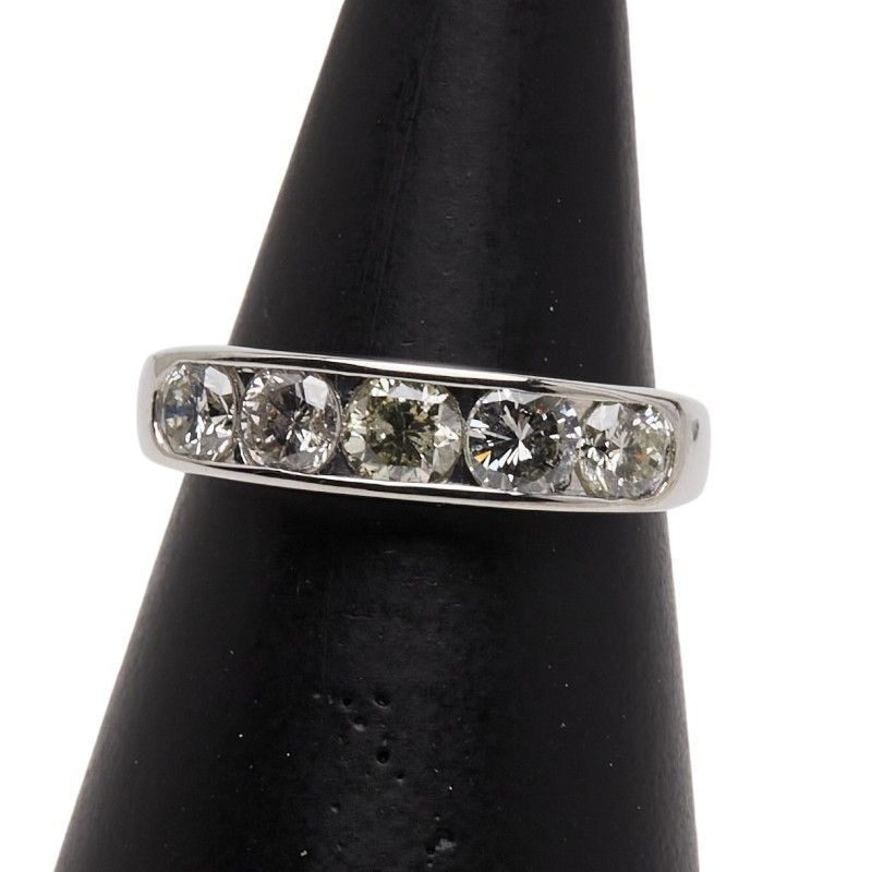 一文字リング 指輪 Pt 900 プラチナ レディース 1 0242383