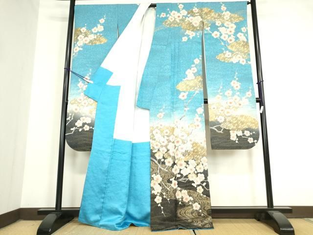 平和屋着物○豪華振袖 絞り 辻が花 金彩 金通し地 正絹 逸品