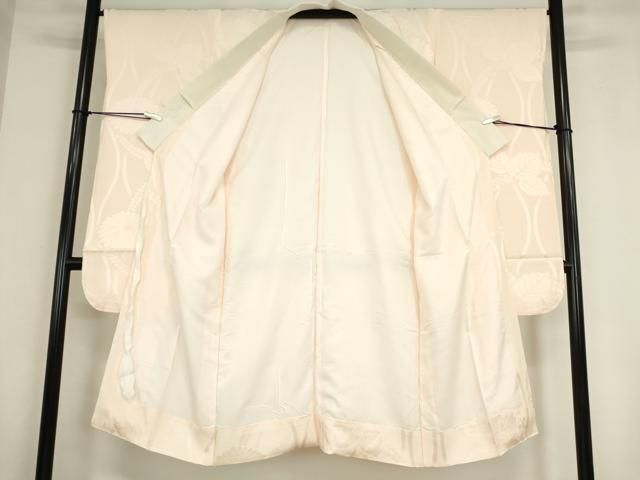 平和屋着物 振袖用長襦袢 袷 桐菊地紋 肌色 正絹 az