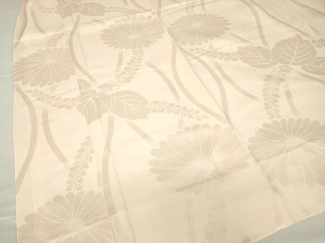  平和屋着物 振袖用長襦袢 袷 桐菊地紋 肌色 正絹 az 長襦袢 長襦袢 半襦袢