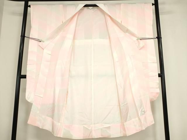 平和屋着物 振袖用長襦袢 無双仕立て 霞文 正絹 az