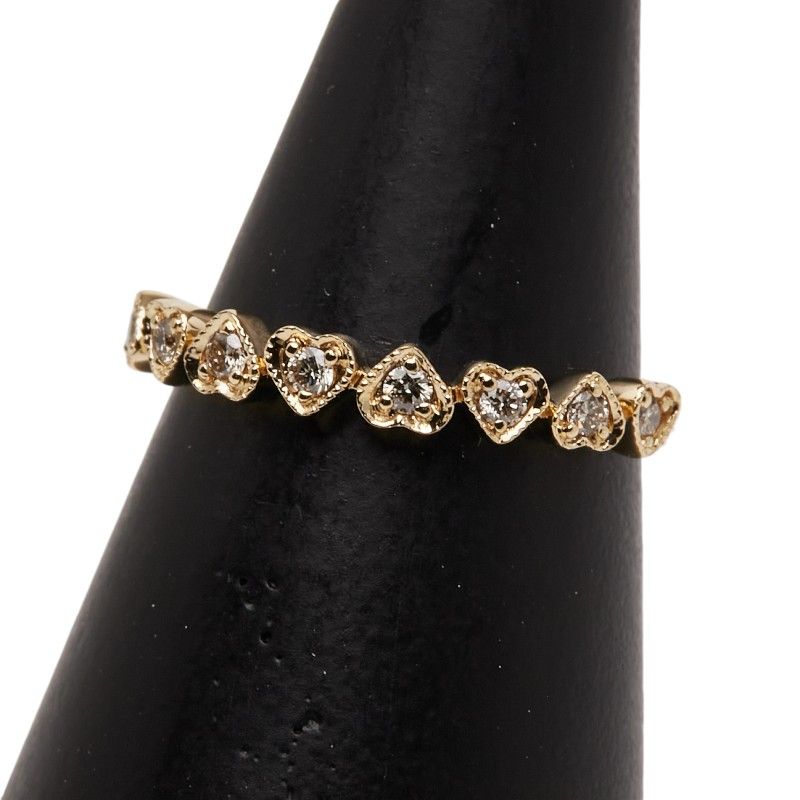 ハートモチーフ K 18 YG イエローゴールド レディース 1 0243099