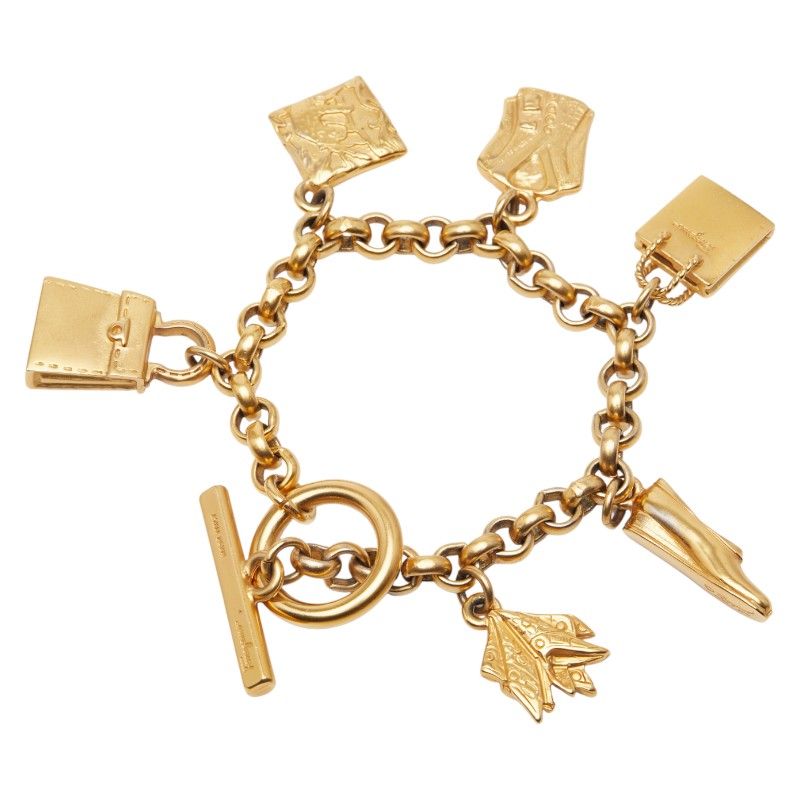 サルヴァトーレフェラガモ バッグ シューズ ジャケット モチーフ ゴールド メッキ レディース Salvatore Ferragamo 1-0243809