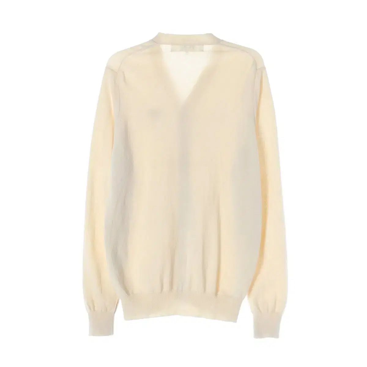 コム・デ・ギャルソン PLAY 白 ハート ニット カーディガン クリーム