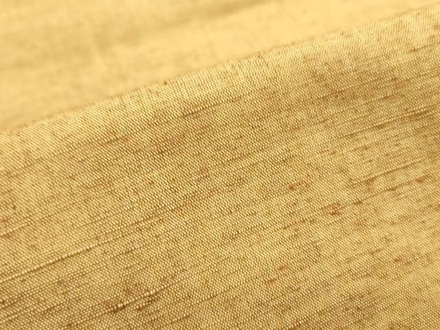  平和屋着物 九寸名古屋帯 結城紬 飴色 証紙付き 正絹 op 名古屋帯 帯