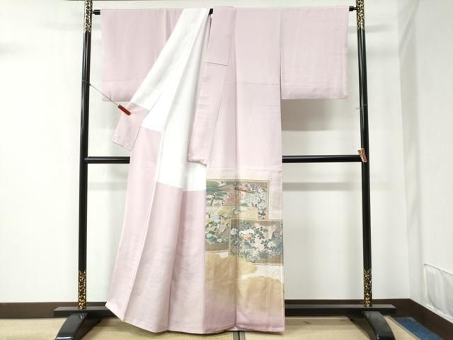 平和屋着物 豪華色留袖 作家物 寿光織 杉戸絵 暈し染め 金糸 正絹 yc