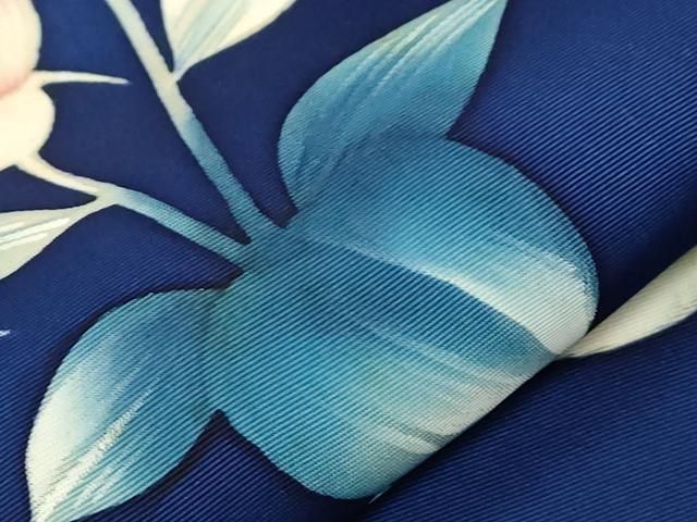  平和屋着物 塩瀬 九寸名古屋帯 手描き 草花文 正絹 dy 名古屋帯 帯