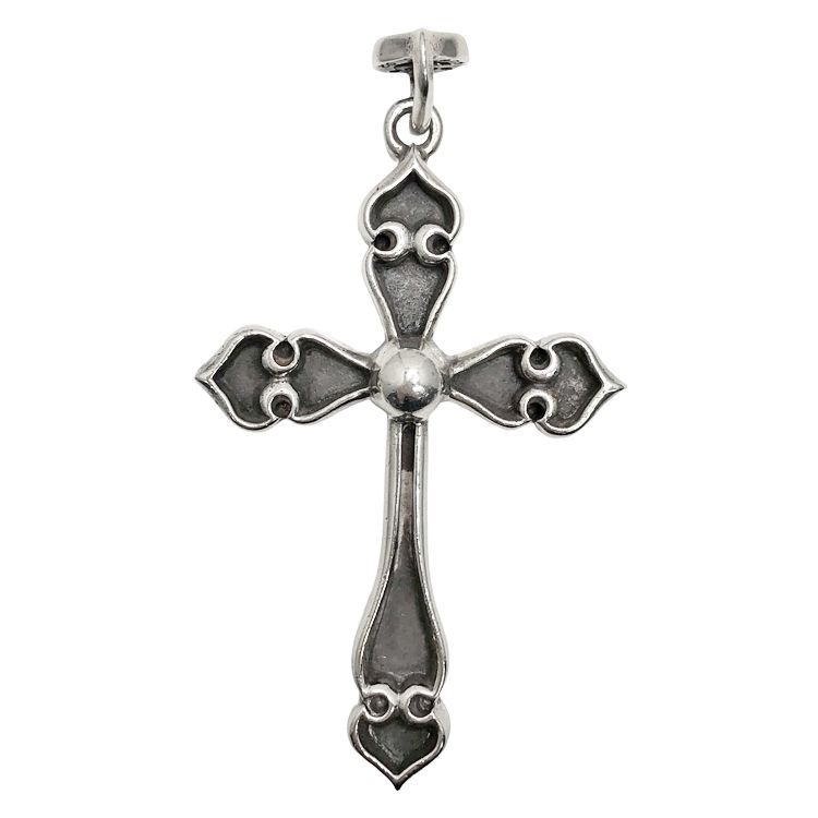 Chrome Hearts クロムハーツ ラージ スペードクロス ネックレス ペンダント トップ シルバー SV 925