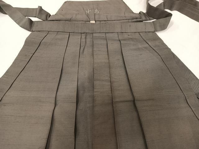 平和屋着物○男性 宝凰平 馬乗り袴 壽峯作 縞 正絹 逸品