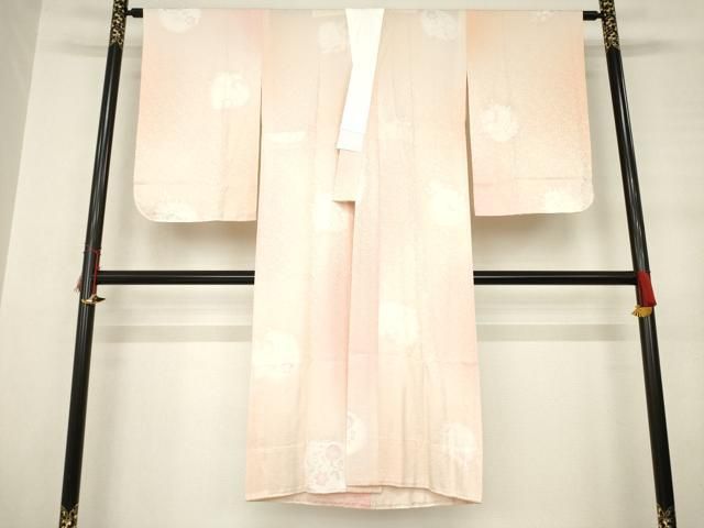 平和屋着物 長襦袢 無双仕立て 花唐草丸文 暈し染め 正絹 ck