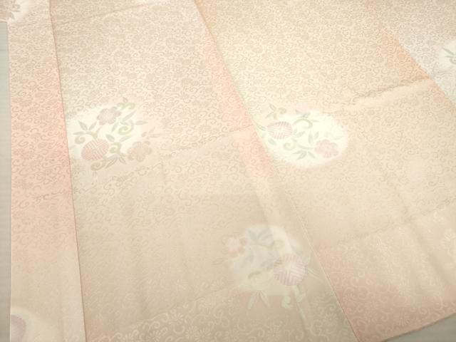  平和屋着物 長襦袢 無双仕立て 花唐草丸文 暈し染め 正絹 ck 長襦袢 長襦袢 半襦袢