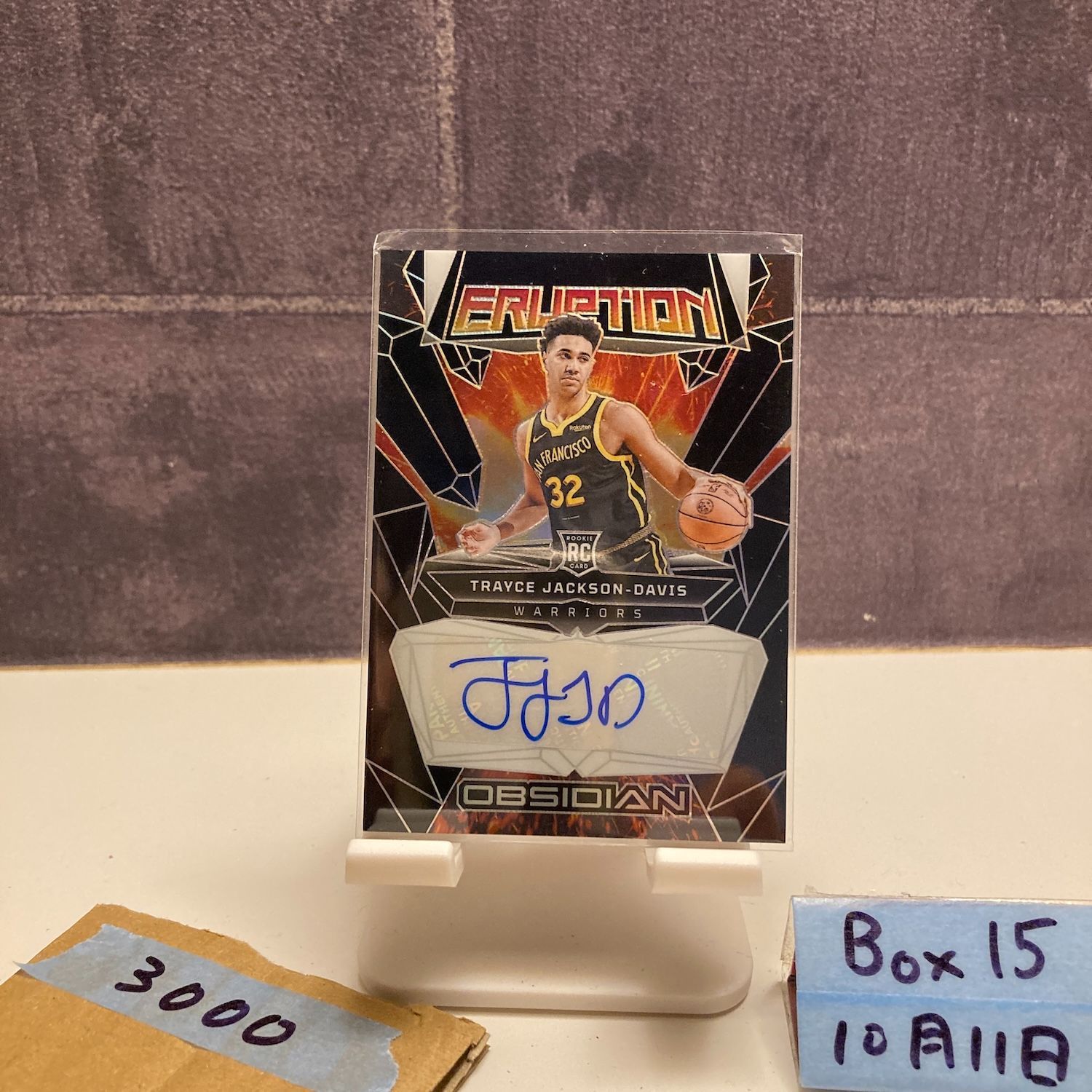 2023-24 Panini Obsidian Trayce Jackson-Davis 直筆サインカード