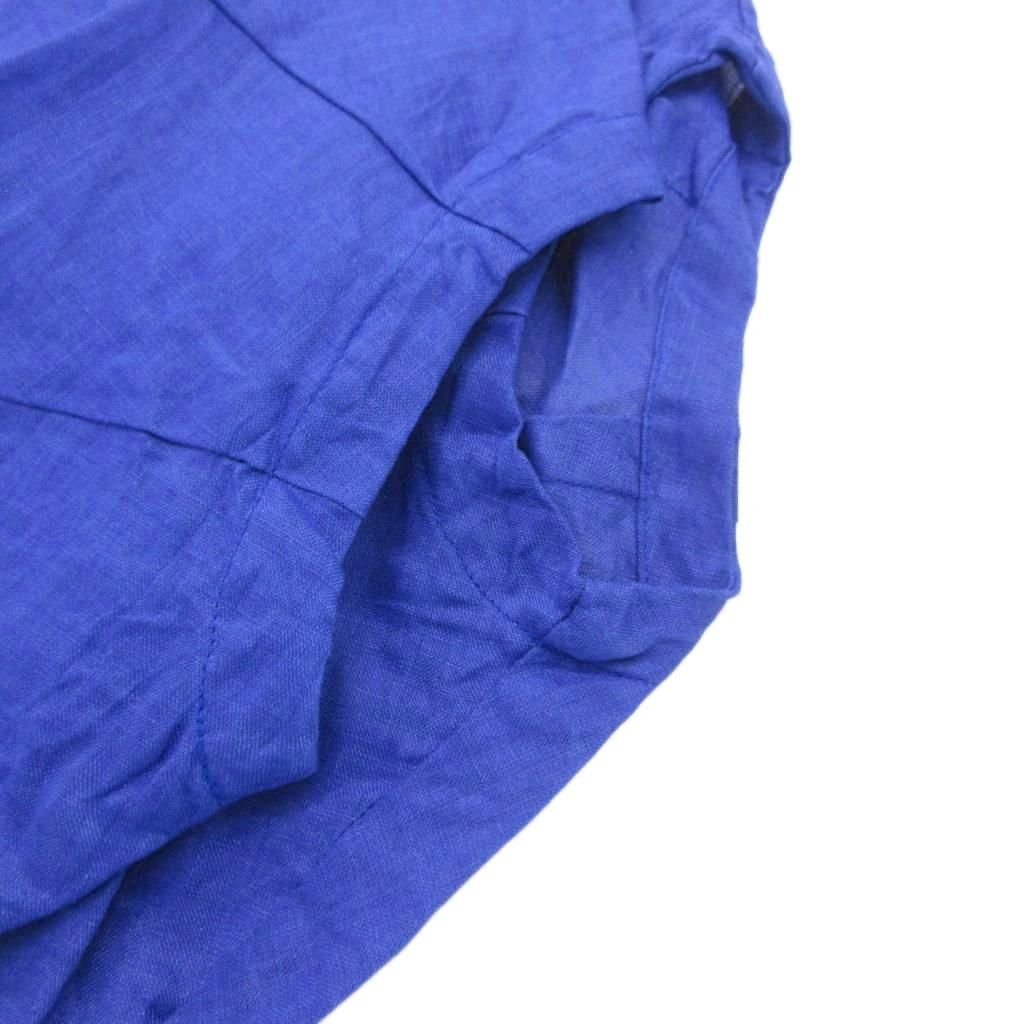 ミズイロインド mizuiro ind リネンドルマンスリーブシャツ Vネック 麻