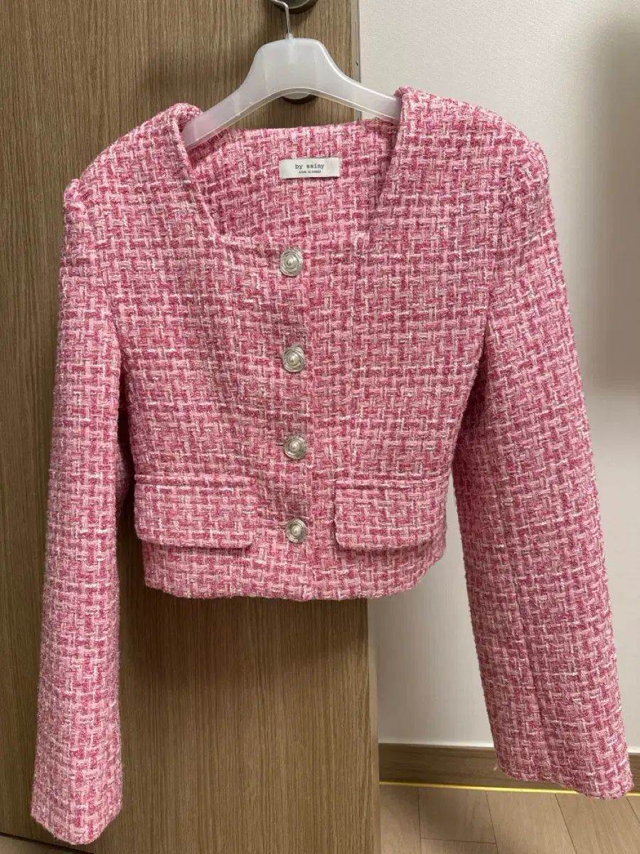 バイシーニー製作 マチルダ ツイード セットアップ ジャケット ハーフパンツ ピンク Free!