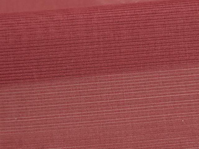  平和屋着物 夏物 色無地 絽 葡萄茶色 洗える着物 jd 色無地 着物