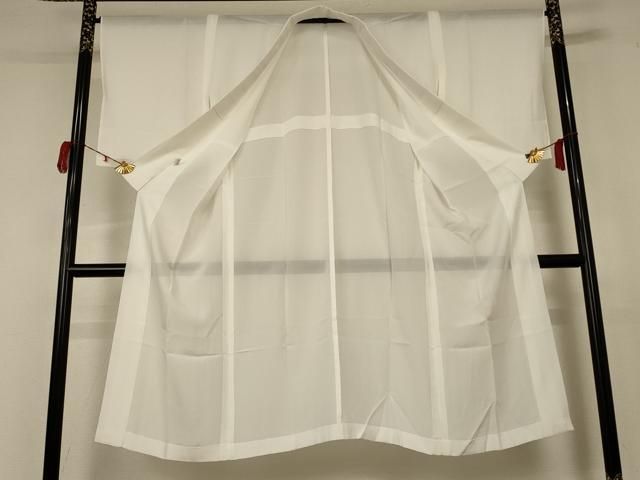 平和屋着物 夏物 長襦袢 絽 白色 洗える着物 jd