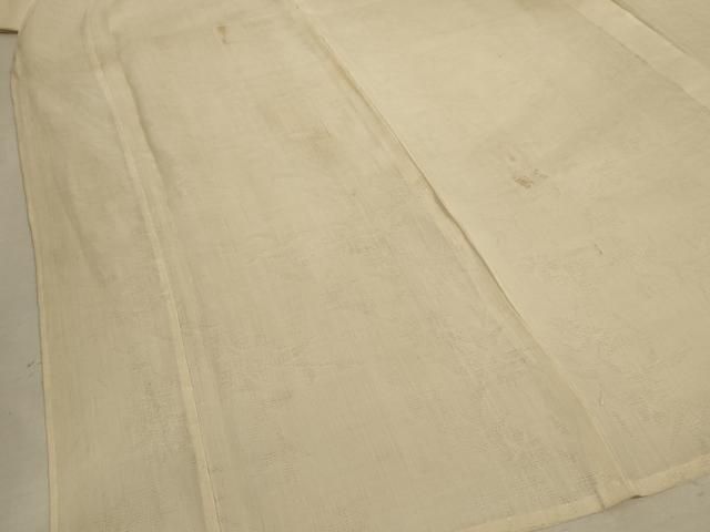 平和屋着物＊夏物　長襦袢　草花紋紗　蜂蜜色　麻　逸品　AABC9915jd 平和屋着物＊夏物 長襦袢 草花紋紗 蜂蜜色 麻 逸品 AABC9915jd 購入