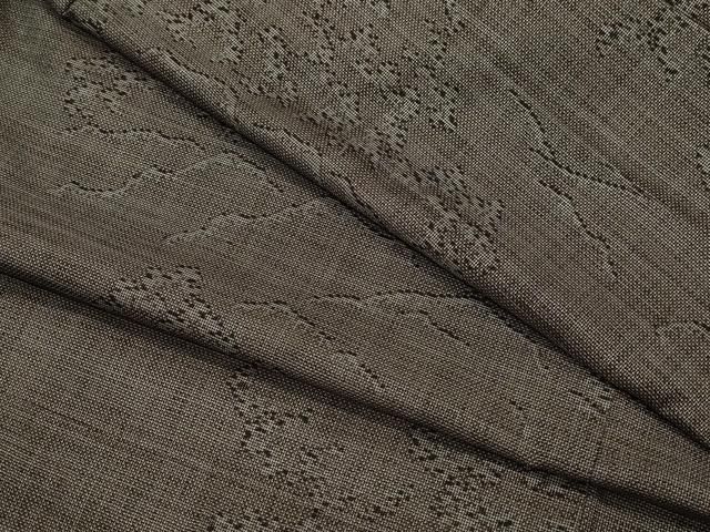 平和屋着物 本場大島紬 9マルキ 遠山草木文 正絹 vf