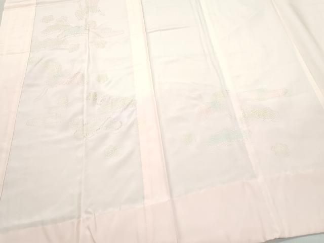  平和屋着物 長襦袢 無双仕立て 飛鶴松梅文 金彩 正絹 vf 長襦袢 長襦袢 半襦袢