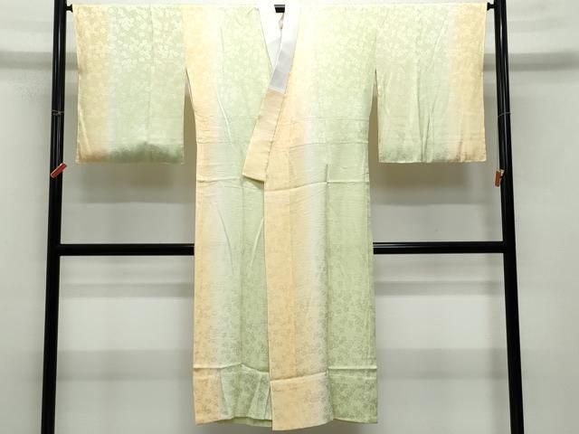 平和屋着物 長襦袢 無双仕立て 舞桜地紋 暈し染め 正絹 vf