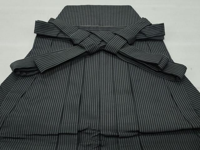 平和屋着物●男性 馬乗り袴 間道 正絹 vf