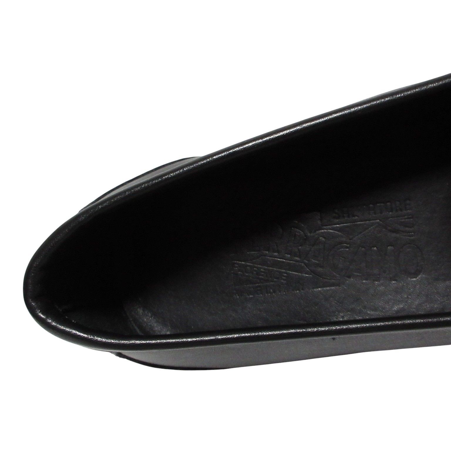 近年メンズ フェラガモ ガンチーニ モカシン黒ローファー8.5約26.5前後ビジネスシューズ ローファー ブーツ 革靴 靴