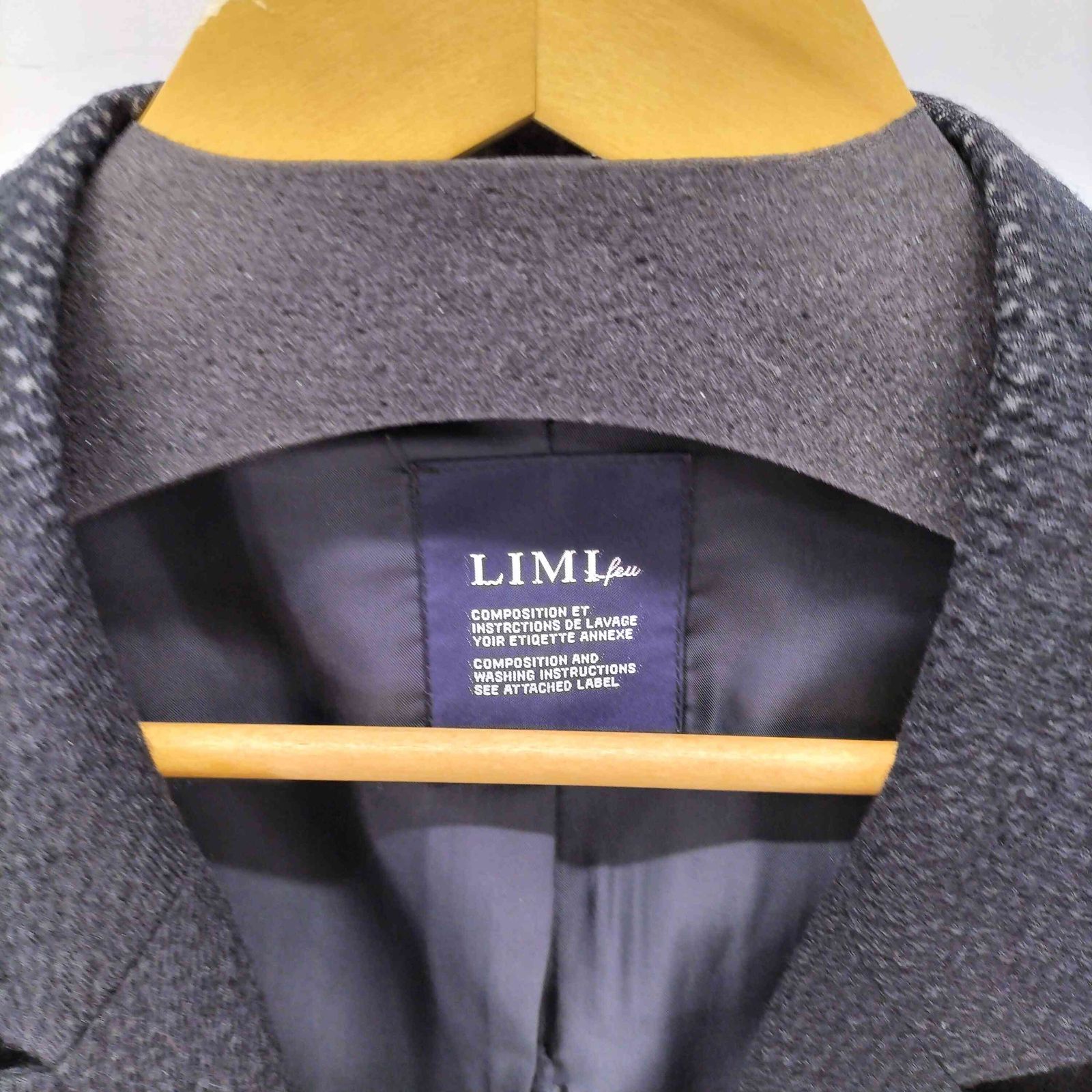 【日本製】リミ フゥ LIMI feu テーラードダブルジャケットコート S リミ フゥ LIMI feu テーラードダブルジャケットコート S LIMI feu