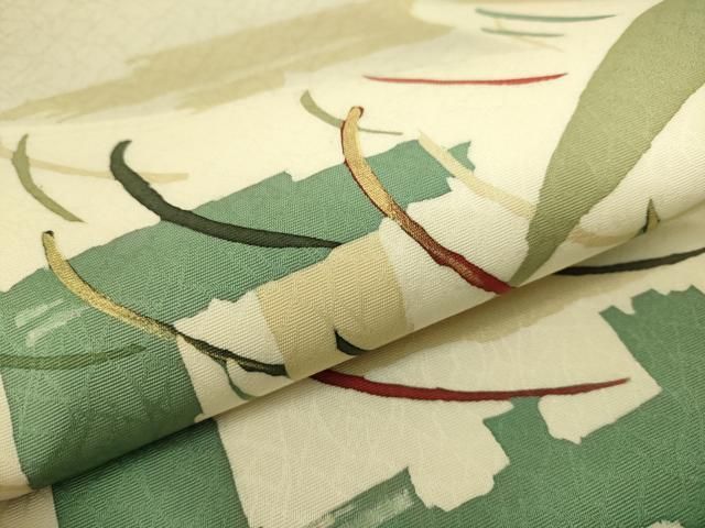 平和屋着物●九寸名古屋帯　抽象文様　金彩　正絹　逸品　DAAX8421du 平和屋着物○九寸名古屋帯 抽象文様 金彩 正絹 逸品 DAAX8421du