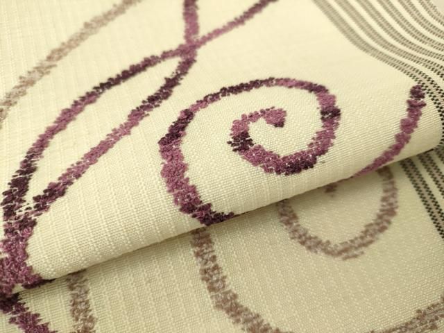  平和屋着物 八寸名古屋帯 唐草間道 やまと謹製 正絹 du 名古屋帯 帯